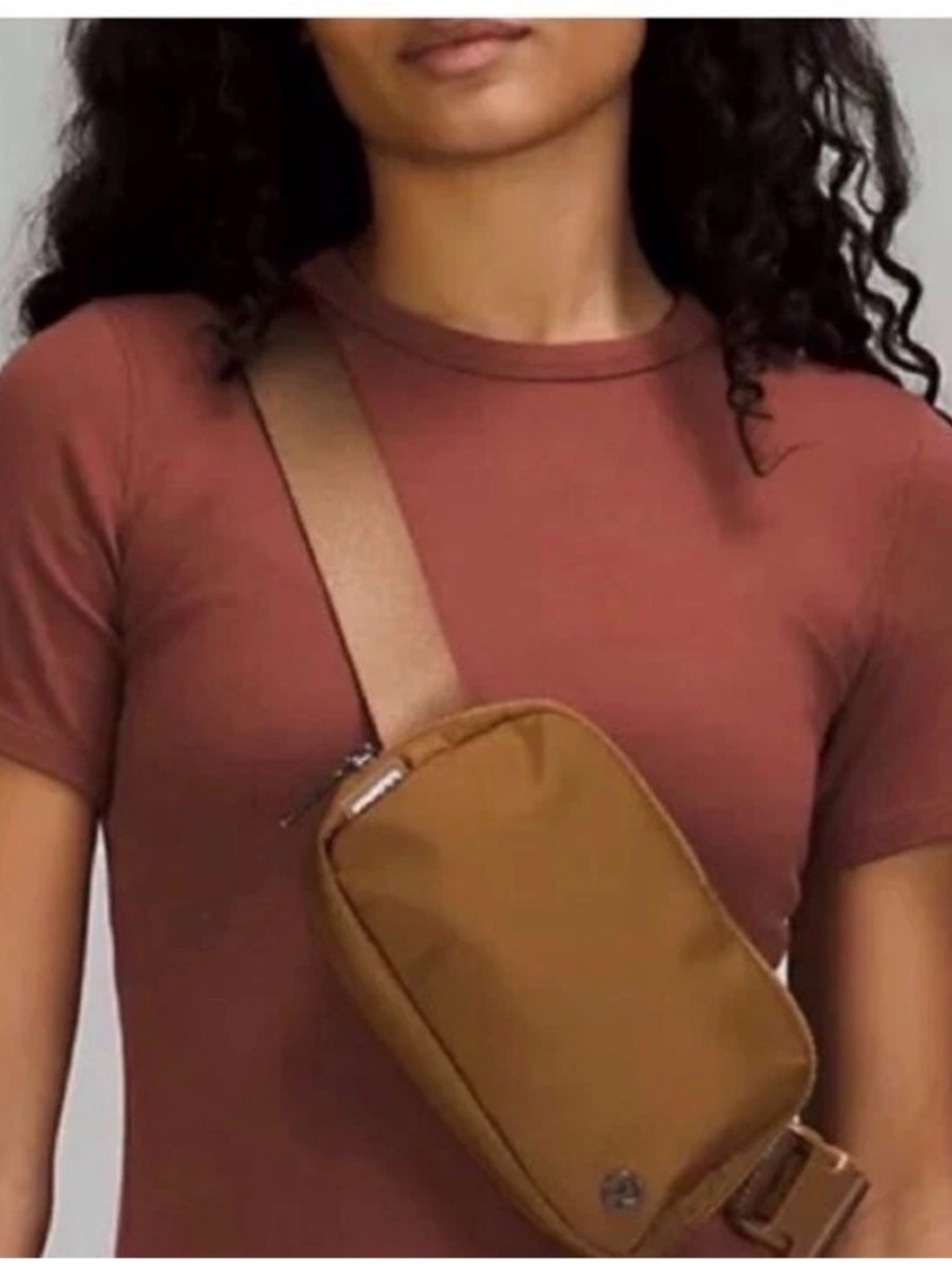 lululemon athletica Small Crossbody Sling Bag in Burnt Camel Brown